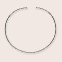 Plain silver / Rhodium-plated silver