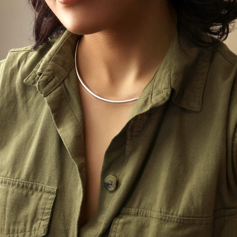 Gold Plated Silver Necklace | Knot