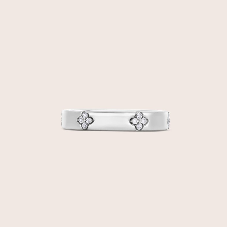 Ring in 18k White Gold with Diamonds | Love in Verona