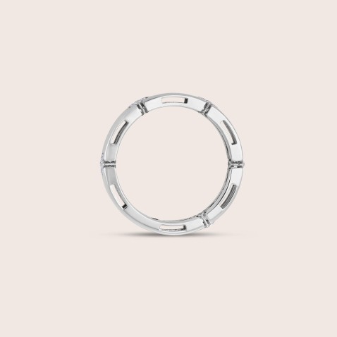 Ring in 18k White Gold with Diamonds | Love in Verona