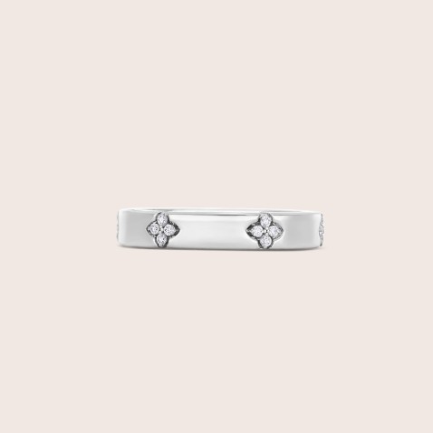 Ring in 18k White Gold with Diamonds | Love in Verona