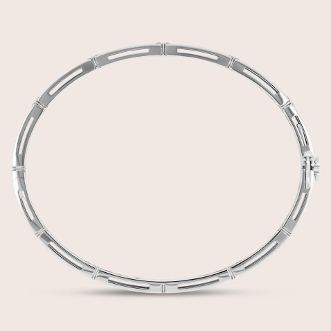 Escrava em Ouro Branco 18k com Diamantes | Love in Verona