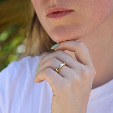 Ring in 18k Gold with Diamonds | Love in Verona
