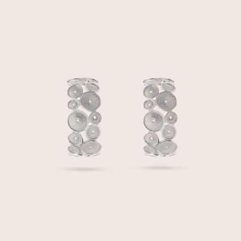 Sterling Silver Hoop Earrings | Espiral