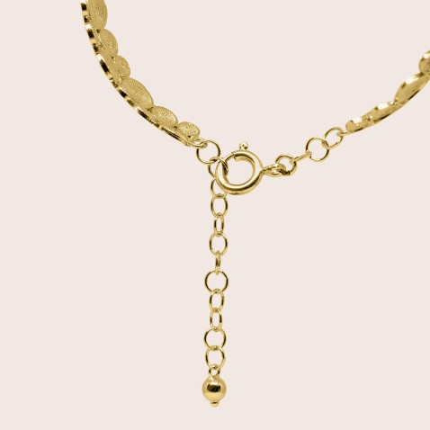 Gold-plated Sterling silver Bangle | Espiral
