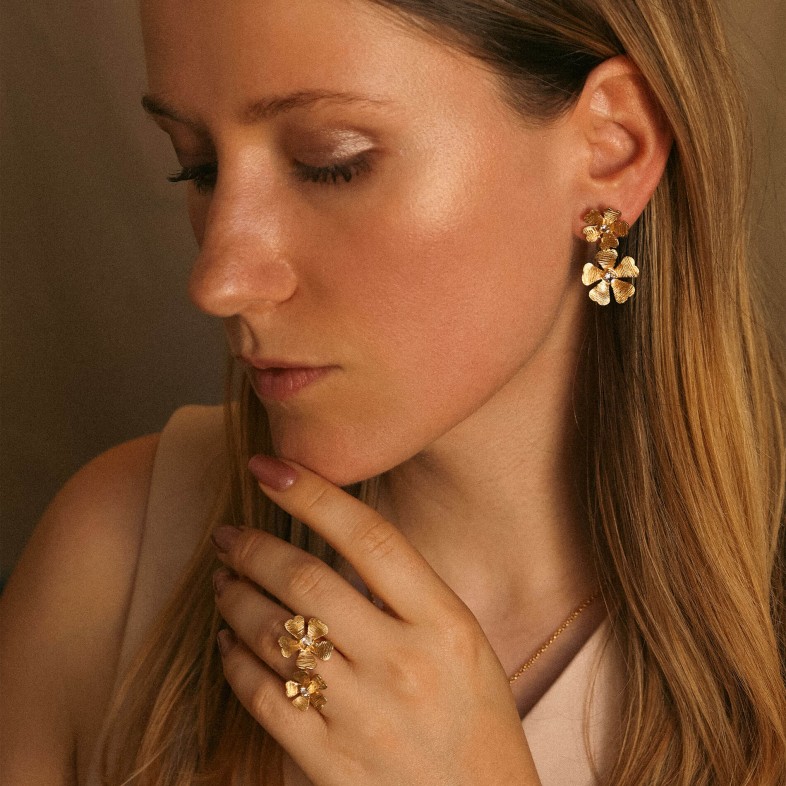 925 gold-plated silver ring | Sophie