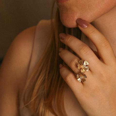 925 gold-plated silver ring | Sophie