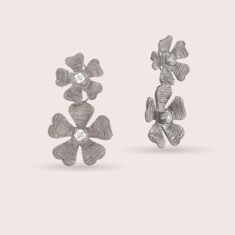 2-in-1 earrings in 925 Silver | Sophie