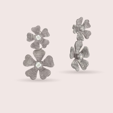 2-in-1 earrings in 925 Silver | Sophie