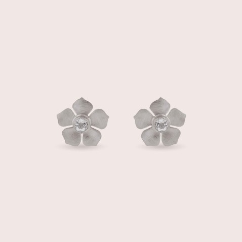 925 Silver Small Flower Earrings | Sophie