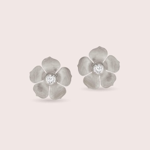 925 Silver Small Flower Earrings | Sophie