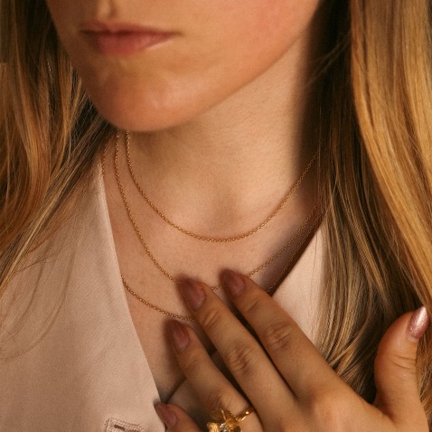 925 Gold-Plated Silver Chain