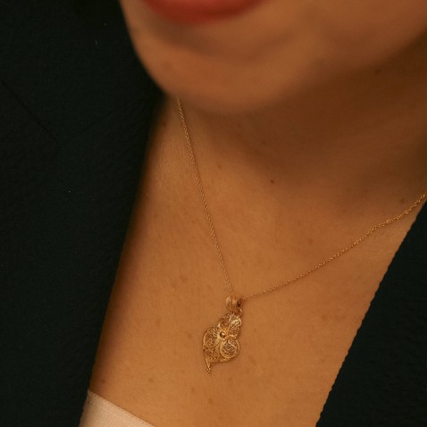 19.2K Gold �Cora��o de Viana� Pendant | Filigree