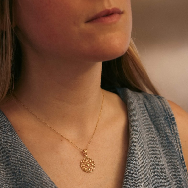 19.2K Gold Pendant | Filigree