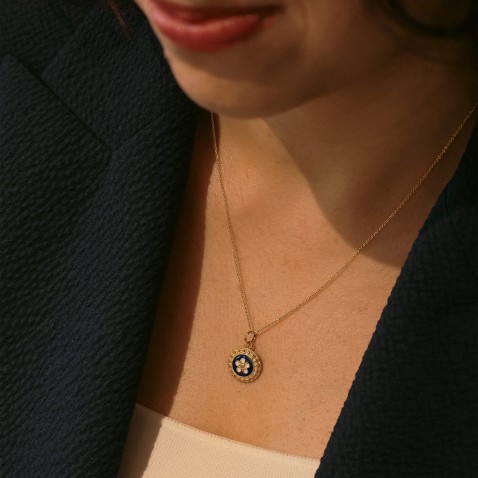Caramujo gold-plated sterling silver Pendent | Rosas Portuguesas