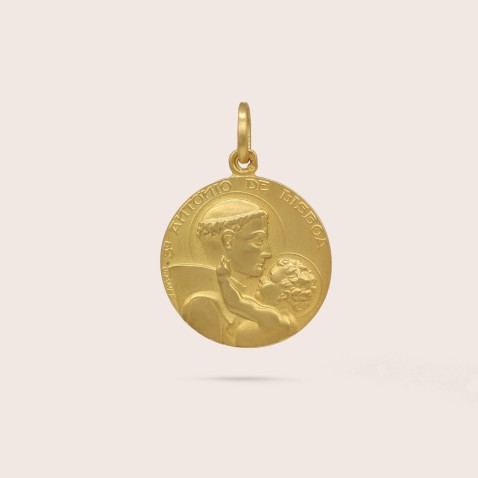19,20 K gold pendent - St Anthony of Lisbon