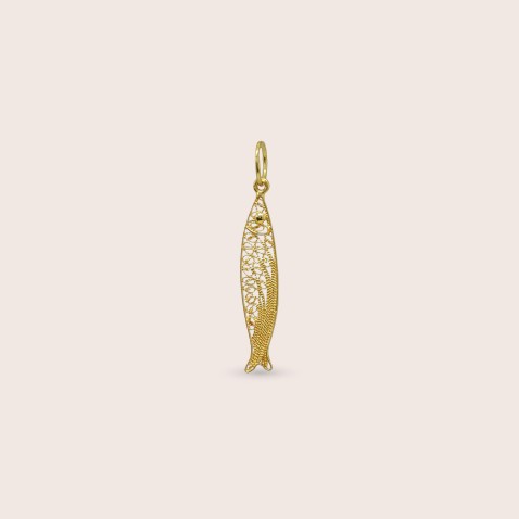 19.2K Gold Sardine Pendant | Lembran�a