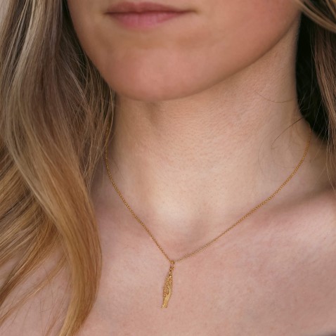 19.2K Gold Sardine Pendant | Lembran�a