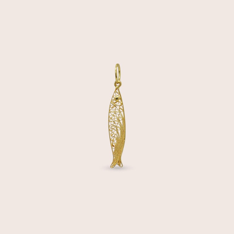 19.2K Gold Sardine Pendant | Lembran�a