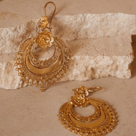 Bambolinas Earrings in 19.2K Gold | Arrecadas