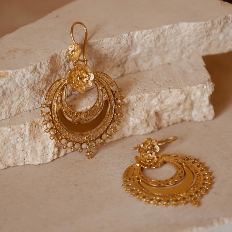Bambolinas Earrings in 19.2K Gold | Arrecadas