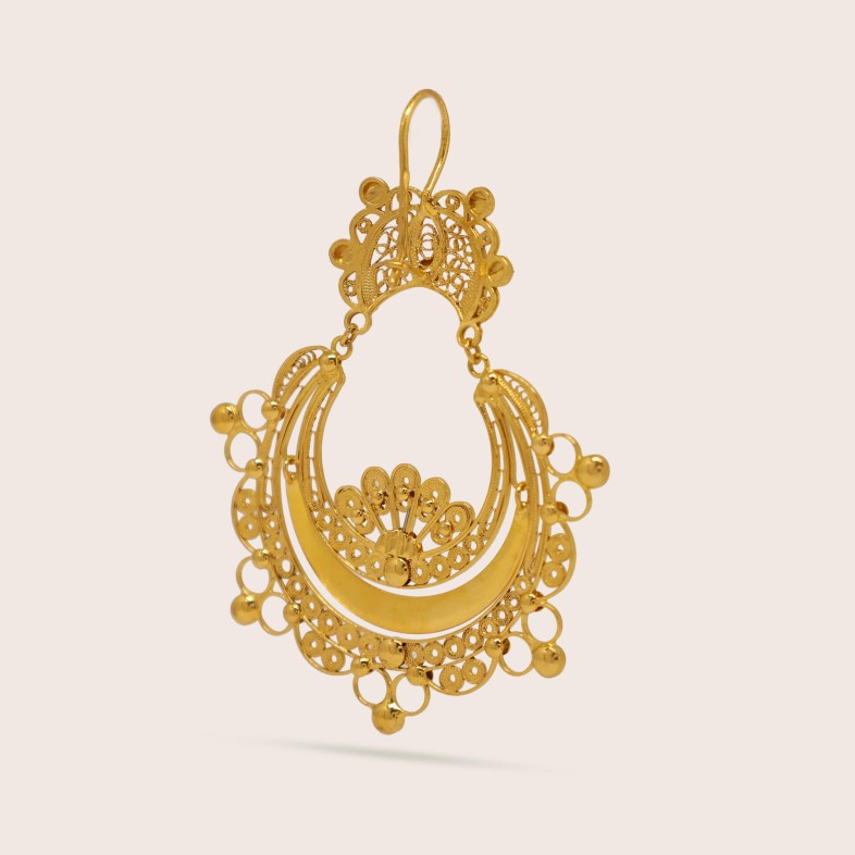 19.2K Gold Bambolinas Earrings | Arrecadas