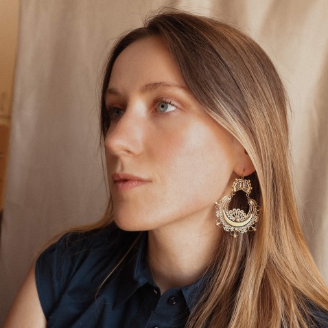 19.2K Gold Bambolinas Earrings | Arrecadas