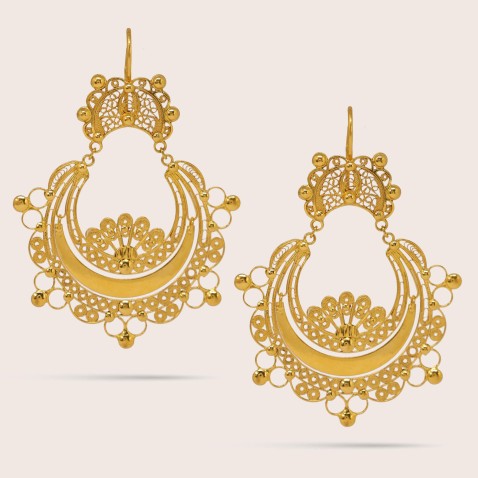 19.2K Gold Bambolinas Earrings | Arrecadas