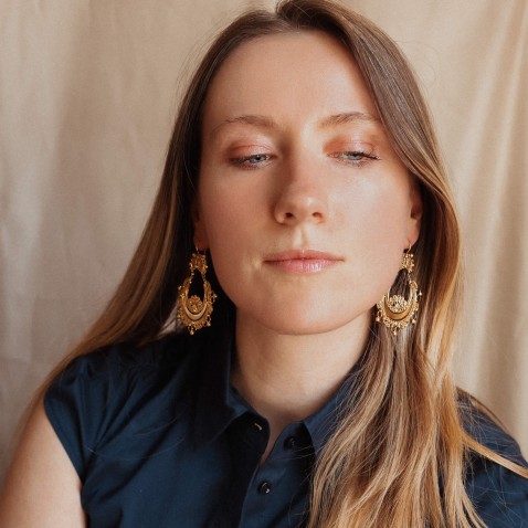 19.2K Gold Bambolinas Earrings | Arrecadas