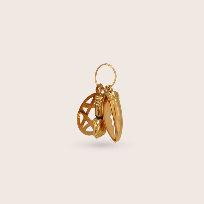 Pendente Amuletos Saim�o Ouro 19.2K | Lembran�a