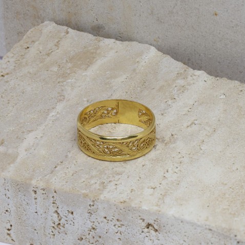 Anel Filigrana Ouro 19.2K