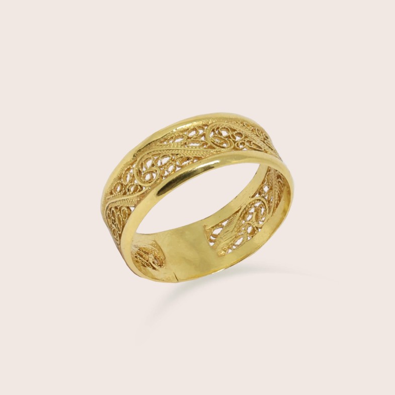 Anel Filigrana Ouro 19.2K